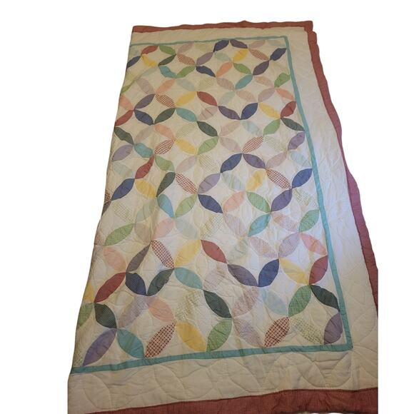 Vtg Keeco Country quilt-type Country Bedspread Comforter 100 X 92 Colorful E222 - Picture 4 of 8